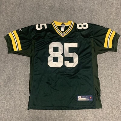 Green Bay Packers Men’s Size 52 Jersey Reebok Green Greg Jennings Short Sleeve - Image 1 of 4