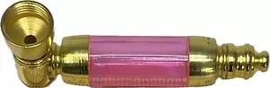 4 inch Metal Smoking Pipe Tobacco Hand Pipe PINK **Free Shipping** - Picture 1 of 3