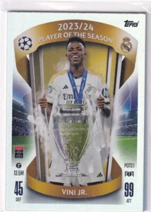Topps Match Attax Champions League 24/25 Nº POTS 1 Vinicius Jugador Junior - Imagen 1 de 1