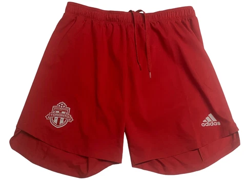 New XL Adidas Toronto FC Authentic On Field Team Shorts Aeroready Red FJ2576 Nwt Cover