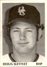 1975 Quad City Angels TCMA #22 Doug Slettvet - EX Lakewood California CA Card