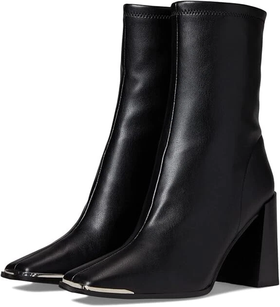 Botas de media pantorrilla chinas para mujer MARVIN detalles plateados cremallera interior negras Foto 1 de 4