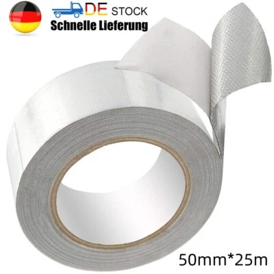 NEU 25M Auspuffrohr Hitzeschutz Tape Band Hitzeschutztape Hitzeschild Klebeband - Bild 1 von 4