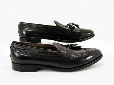 Zapato Allen Edmonds Hombre Manchester Talla 11.5A Borgoña Punta de Ala Mocasín Usado qp Foto 1 de 4