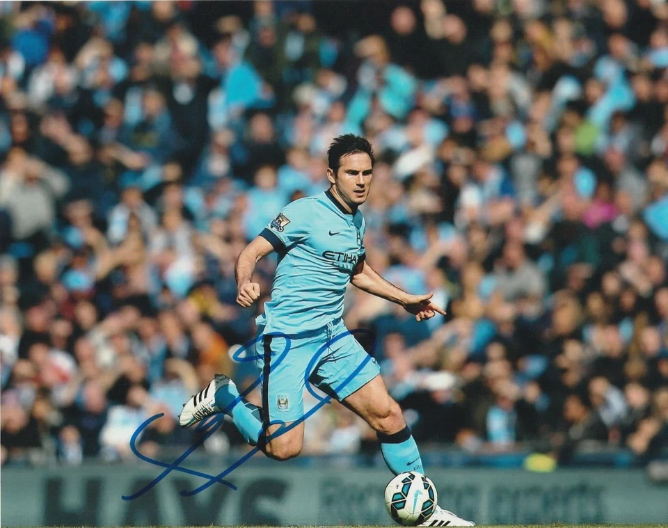 FOTO 8X10 AUTOGRAFIADA DE FRANK LAMPARD CHELSEA FC MANCHESTER CITY Foto 1 de 1