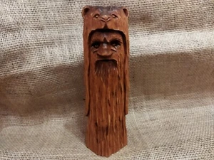 Estatua de veles de madera tallada a mano. Figura de dios eslavo personalizada, arte en madera - Imagen 1 de 13