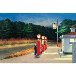 Edward Hopper, Gas, 1940, Pearl Photo Paper, 12" x 18" - Picture 1 of 10