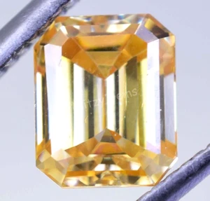 Lab-Grown Diamond 2.05 Ct Intense Yellow CVD ,Emerald, Clarity VS1 - Certified - Picture 1 of 7