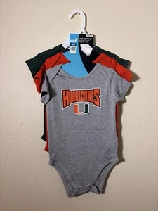 Miami Hurricane 3-teiliges einteiliges Set 18 Monate Neu mit Etikett - Bild 1 von 5
