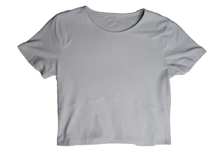 Aritzia Golden Short Sleeve Tee Size Large Gray Butter Activewear Short - Picture 1 of 5