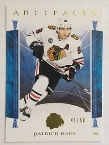 2022-23 Upper Deck Artifacts PATRICK KANE Gold YELLOW  41/50 Chicago Blackhawks