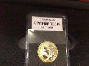 2018 £2 Spitfire Coin Flown on Spitfire No: TD314