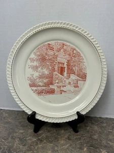1955 Harvard Dental School RARE Alumni Souvenir Gilded Plate Massachusetts - Picture 1 of 4