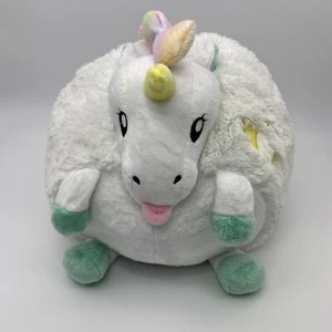 RARO UNICORNIO GIGANTE DE 15" PELUCHE RELLENO ARCO IRIS FANTASY KAWAII APLASTABLE EXCELENTE ESTADO - Imagen 1 de 8