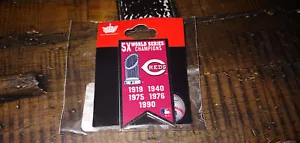Cincinnati Reds 5X World Series Champions Pennant Souvenir Pin Aminco, NEW! - Picture 1 of 10