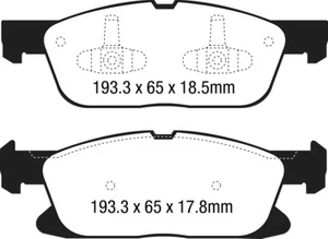 EBC Yellowstuff Front Brake Pads for Ford Galaxy Mk3 2.0 TD (120 BHP) (2015 on) - Bild 1 von 1
