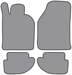 1979-1982 Porsche 924 Cutpile Carpet Floor Mat 4pc - Picture 1 of 2
