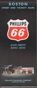 1962 Phillips 66 Road Map: Boston Street and Vicinity Maps NOS - Bild 1 von 1
