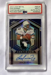 Dan Marino 2023 Leaf metal Continuun Autograph #11/25 PSA 9 GEM MT - Picture 1 of 3
