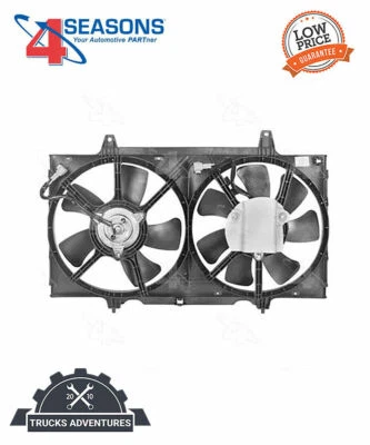 Conjunto de ventilador condensador y radiador doble Four Seasons 75249 Foto 1 de 4