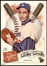 Sandy Koufax 2019 Allen and Ginter Ginter Greats 5x7 #GG-23 39/49 Dodgers