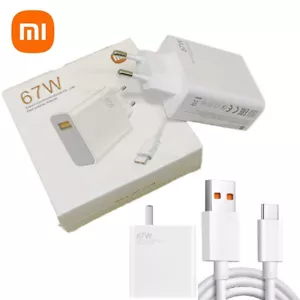 Xiaomi 67W Fast Wall Charger Adapter USB-C Cable Mi 11 Pro 11/12s Ultra 12 13 - Picture 1 of 13