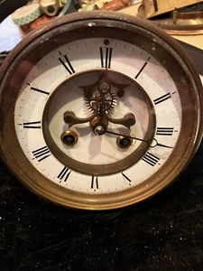 Antique Open Escapement French F. Marti Clock Movement - Picture 1 of 6