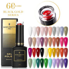 BORN PRETTY 15ml 60Colors Nail UV Gel Polish Soak Off Manicure Black Gold Series