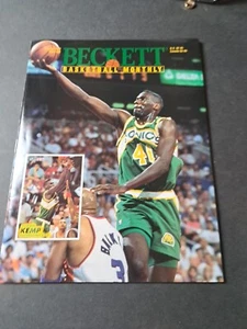 1993 October Beckett Basketball Monthly Magazine Issue #39 Shawn Kemp Cover VTG - Picture 1 of 3