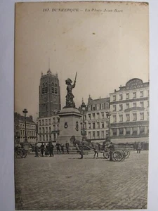06E27 CPA 59 - ANTIGUA TARJETA POSTAL DUNKERQUE - LA PLAZA JEAN BART - Imagen 1 de 2