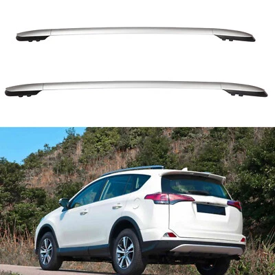 Roof Rack Rail Bar Pair For Toyota RAV4 4Dr 13-18 Side Rail RAV4 2013-2018 - Image 1 of 4