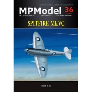 Card Paper Model Kit Answer MP Model British Fighter Spitfire Mk.VC Scale 1/33 - Bild 1 von 9
