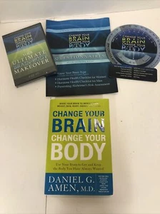 Change Your Brain Change Your Body Daniel Amen Bundle Book & CD Lot Plus Extras - Picture 1 of 5