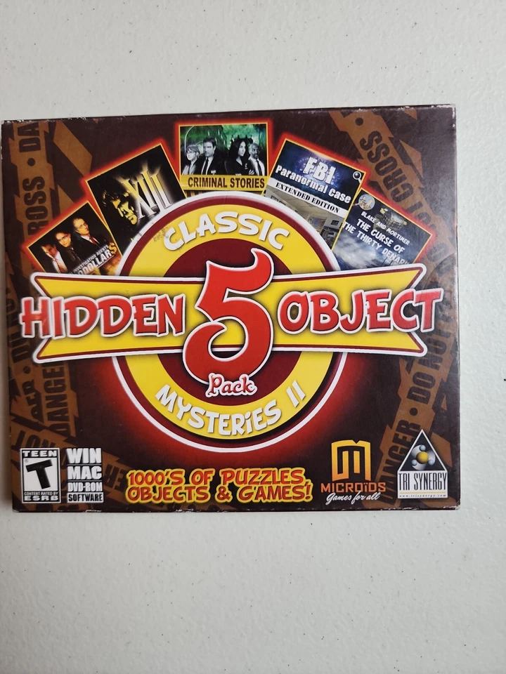 Hidden Object 5 Pack: Classic Mysteries II - Windows/Mac - NEW/Sealed  - Image 1 of 4