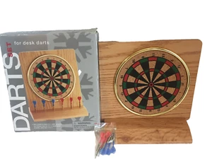 Wooden Dart set for Desk Darts Target products NEW! - Picture 1 of 2