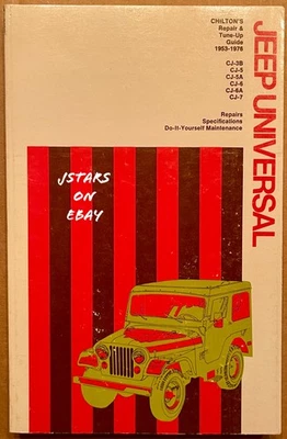 1960 1961 1962 1963 1964 1965 1966 1967 1968 JEEP CJ3 CJ5 CJ6 CJ7 MANUAL DE REPARO - Imagem 1 de 4