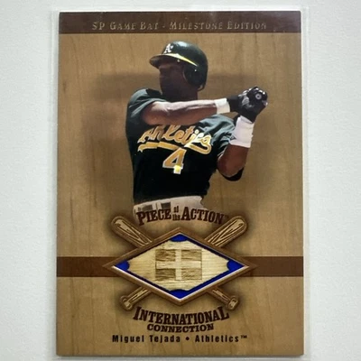 2001 SP Game Bat Edition Milestone Miguel Tejada #I-MT - Image 1 of 4