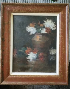 Antique Theodore Casimir Roussel Floral Painting - Picture 1 of 8