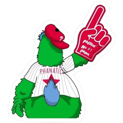 Philadelphia Phillies Sticker Phanatic MLB Baseball  Die Cut Laminated - Image 1 of 2
