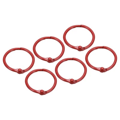 Loose Leaf Binder Rings (30mm/1.2 Inch) 36Pcs, Steel Key Ring Binder Clip Foto 1 de 4