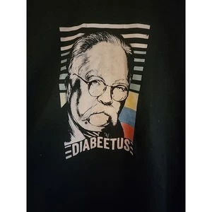 Wilford Brimley Gr. 2xl Diabeetus Diabetes Black Cocoon Top Hoodie A28 - Bild 1 von 5