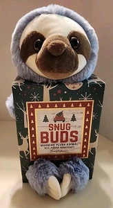 Sombrero de Navidad Snug Buds Cuddly Sloth calmante lavanda calentamiento aromaterapia felpa nuevo en caja - Imagen 1 de 10