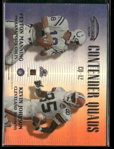 1999 Playoff Contenders SSD Couch/Edgerrin James /Peyton Manning/Johnson Quads - Picture 1 of 2