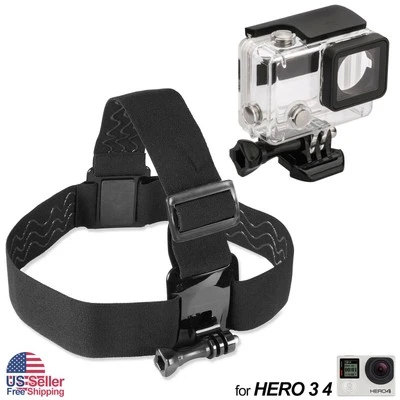 Elastic Adjustable Head Strap Mount Belt For GoPro HD Hero 11 10 9 8 7 6 Camera - Image 1 of 4
