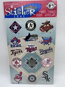 Pegatinas de béisbol American Greetings MLB vintage 1997 2 hojas Liga Americana - Imagen 1 de 3