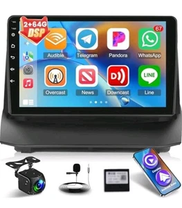 Apple Carplay Para Ford Fiesta 2009-2017 Android 9" Pantalla Táctil GPS Radio Estéreo - Imagen 1 de 10