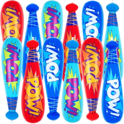 20 Inch Pow Inflatable Baseball Bats (Pack of 12) Baseball Goodie Bags Favors, S - Image 1 of 4