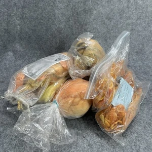 Hand dyed Merino Wool Roving 1.11 Lbs Random Lot of Oranges Hand Spun Vintage - Picture 1 of 10