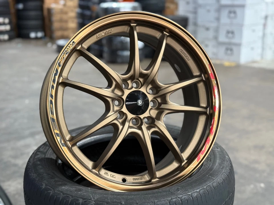 Nuevo 17x7 ET38 Mugen MF10 Diseño BRONCE (4 Ruedas) 4x114.3 HONDA TOYOTA ACURA KIA Foto 1 de 4