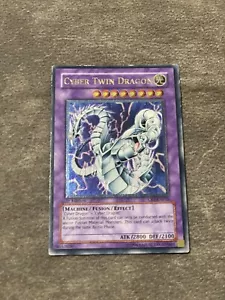 YUGIOH! Cyber Twin Dragon CRV-EN035 Ultimate Rare 1st Edition VLP - Picture 1 of 2
